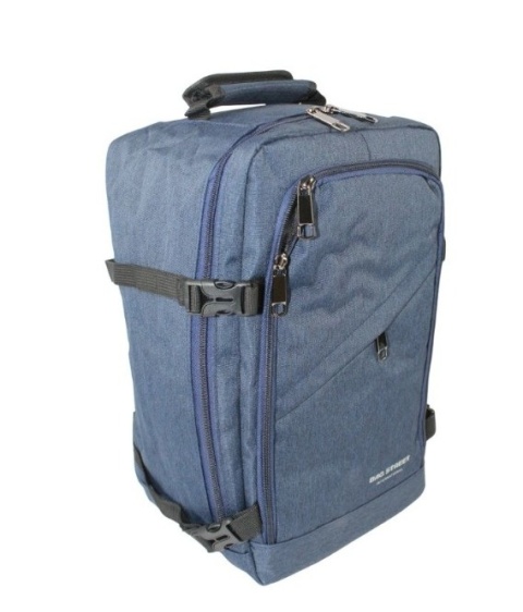 Solidny Plecak Bag Street ''DE LUXE'' Średni Plecak Rekreacyjny Rowerowy BS4107 SZARY 40 x 26 x 19 [cm]