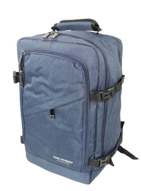 Solidny Plecak Bag Street ''DE LUXE'' Średni Plecak Rekreacyjny Rowerowy BS4107 SZARY 40 x 26 x 19 [cm]