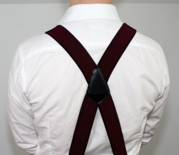 Szelki Do Spodni Polska Galanteria (PL) Z Materiału Regulowane Podwójne Typ X CIEMNY ZIELONY