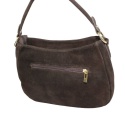 Torebka Skórzana LUKA 24-085 Skóra Naturalna Zamszowa Czekoladowa 30 x 20 x 9 [cm]