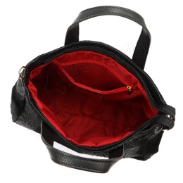 Torebka Skórzana LUKA CROCO Skóra Naturalna CZEKOLADOWA 26-034 38 x 26 x 12 [cm]