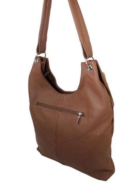 Torebka Skórzana MAGRE (PL) AGNIESZKA Skóra Naturalna CIEMNY BRĄZOWY 