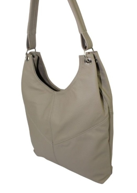 Torebka Skórzana MAGRE (PL) AGNIESZKA Skóra Naturalna KAWA Z MLEKIEM