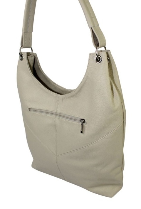 Torebka Skórzana MAGRE (PL) AGNIESZKA Skóra Naturalna KREMOWY 