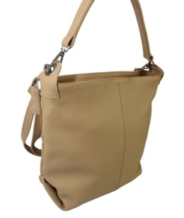 Torebka Skórzana Magre (PL) FIONA Skóra Naturalna BISZKOPTOWY