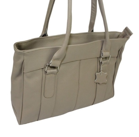 Elegancka I Praktyczna Torebka Skórzana MAGRE (PL) SONIA Skóra Naturalna BEŻOWY 