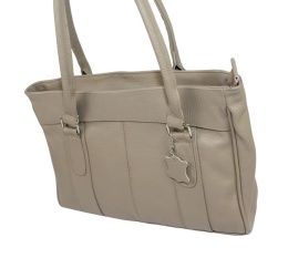 Elegancka I Praktyczna Torebka Skórzana MAGRE (PL) SONIA Skóra Naturalna BEŻOWY 