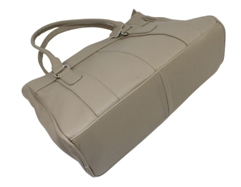 Elegancka I Praktyczna Torebka Skórzana MAGRE (PL) SONIA Skóra Naturalna BEŻOWY 