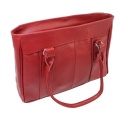 Elegancka I Praktyczna Torebka Skórzana MAGRE (PL) SONIA Skóra Naturalna CIEMNY CZERWONY Tekstura