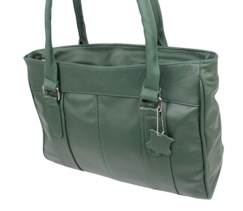 Elegancka I Praktyczna Torebka Skórzana MAGRE (PL) SONIA Skóra Naturalna CIEMNY ZIELONY 