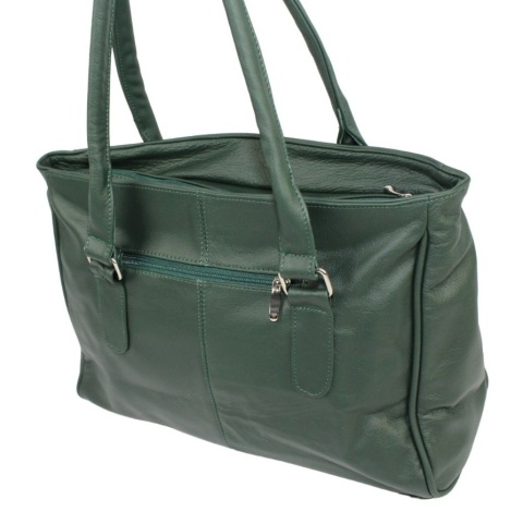 Elegancka I Praktyczna Torebka Skórzana MAGRE (PL) SONIA Skóra Naturalna CIEMNY ZIELONY 