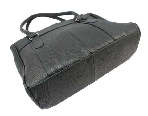 Elegancka I Praktyczna Torebka Skórzana MAGRE (PL) SONIA Skóra Naturalna CZARNY Tekstura