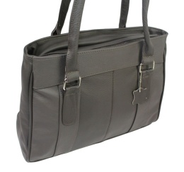 Elegancka I Praktyczna Torebka Skórzana MAGRE (PL) SONIA Skóra Naturalna CZEKOLADOWY Matowy