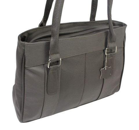 Elegancka I Praktyczna Torebka Skórzana MAGRE (PL) SONIA Skóra Naturalna CZEKOLADOWY Matowy