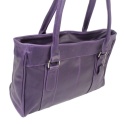 Elegancka I Praktyczna Torebka Skórzana MAGRE (PL) SONIA Skóra Naturalna FIOLETOWY Gładka