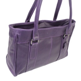 Elegancka I Praktyczna Torebka Skórzana MAGRE (PL) SONIA Skóra Naturalna FIOLETOWY Gładka