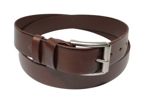 Pasek Skórzany Arucce (PL) Skóra Licowa EXTRA 40 mm CZEKOLADOWY Klamra z Rolką