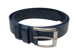 Pasek Skórzany Arucce (PL) Skóra Licowa EXTRA 40 mm GRANATOWY Klamra z Rolką