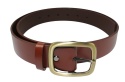 Pasek Skórzany Damski Arucce (PL) Skóra Naturalna EXTRA Gładki 40 mm  BRĄZOWY Miedziana Klamra