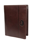 Portfel Męski EL FORREST Skóra Bydlęca Duży Pionowy Bez Zapięcia Jedno Skrzydełko RFID 861 CZEKOLADOWY 13,5 x 10 x 2,5 cm