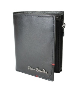 Portfel Męski Pierre Cardin Mały Pionowy Bez Zapięcia Suwak Na Drobne Skóra Naturalna RIFD 2421 10,5 x 8,5 x 2 [cm]