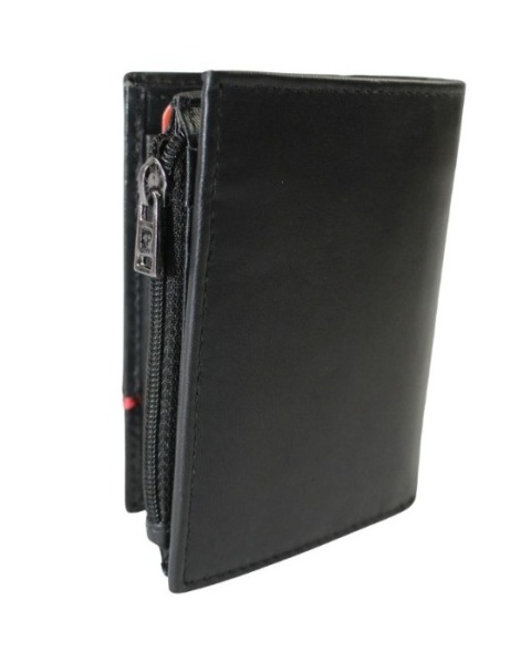 Portfel Męski Pierre Cardin Mały Pionowy Bez Zapięcia Suwak Na Drobne Skóra Naturalna RIFD 2421 10,5 x 8,5 x 2 [cm]