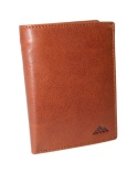 Portfel Męski Skórzany EL FORREST Skóra Bydlęca Duży Pionowy Bez Zapięcia Jedno Skrzydełko Dodatkowy Suwak RFID 896 26 KONIAKOWY