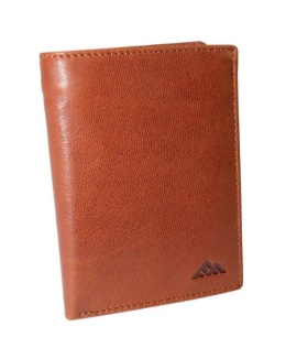 Portfel Męski Skórzany EL FORREST Skóra Bydlęca Duży Pionowy Bez Zapięcia Jedno Skrzydełko Dodatkowy Suwak RFID 896 26 KONIAKOWY