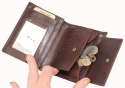 Portfel Męski EL FORREST Skóra Bydlęca Duży Pionowy Bez Zapięcia Jedno Skrzydełko RFID 861 CZEKOLADOWY 13,5 x 10 x 2,5 cm