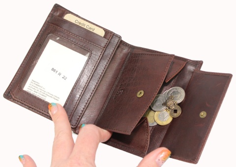 Portfel Męski EL FORREST Skóra Bydlęca Duży Pionowy Bez Zapięcia Jedno Skrzydełko RFID 861 CZEKOLADOWY 13,5 x 10 x 2,5 cm