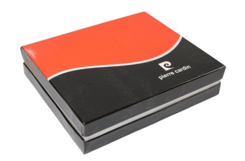 Portfel Męski Skórzany PIERRE CARDIN Skóra Licowa Duży Pionowy Z Zapięciem Z OZDOBNYM ELEMENTEM RFID 326A 12,5 x 10 [cm]