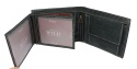 Portfel Męski Skórzany WILD Skóra Licowa Duży Poziomy Bez Zapięcia RFID CZARNY Zamszowy 8970 12,5 x 10 x 2  [cm]