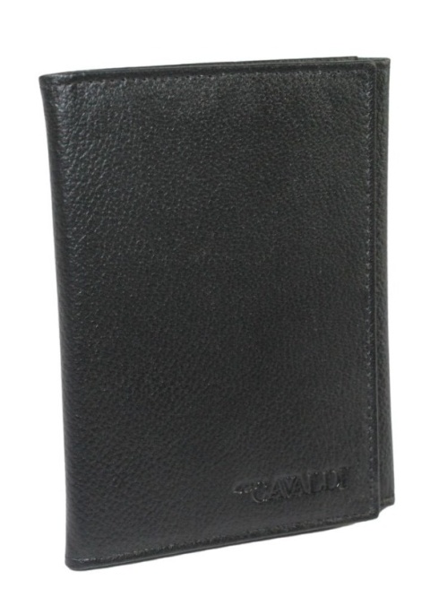 Etui Na Karty Dokumenty Cavaldi Duże Pionowe Trzy Części Skóra Włoska Ekologiczn F18-PAL50 CZARNY 13 x 10 x 1,5 [cm]