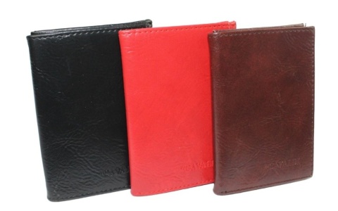 Etui Na Karty Dokumenty Cavaldi Duże Pionowe Trzy Części Skóra Włoska Ekologiczn F18-PAL50 CZARNY 13 x 10 x 1,5 [cm]