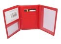 Etui Na Karty Dokumenty Cavaldi Duże Pionowe Trzy Części Skóra Włoska Ekologiczn F18-PAL50 CZARNY 13 x 10 x 1,5 [cm]