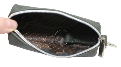 Etui Na Klucze Skórzane MAGRE (PL) Skóra Naturalna Kluczówka Prostokątna ,,OLGA,, Na Jeden Duży Komplet Kluczy 13 x 4 x 4 [cm]