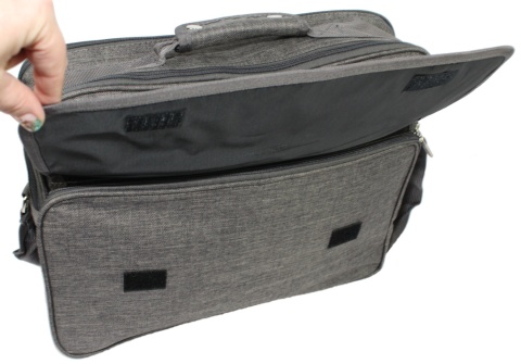 Torba Męska Materiałowa Peterson (PL) Pozioma Duża PTN-R-6528 CZARNY 40 x 30 x 16 [cm]