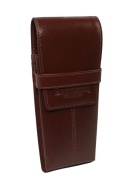 Eleganckie Etui Na Długopisy BELTIMORE Skóra Naturalna Licowa BRĄZOWE J03 17 x 7 x 2 [cm]