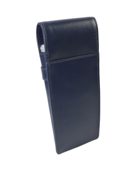 Eleganckie Etui Na Długopisy BELTIMORE Skóra Naturalna Licowa GRANATOWE J03 17 x 7 x 2 [cm]