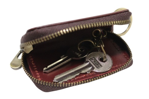 Etui Na Klucze Wild Skóra Naturalna Metalowy Suwak 030 8,5 x 5,5 x 2 [cm]