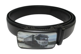 Pasek Skórzany MASSILIANO SERGIO 35 mm AUTOMAT MECHANIZM ZĄBKOWY KLAMRA CIEŻARÓWKA MERCEDES Skóra Naturalna EXTRA CZARNY