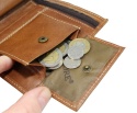 Portfel Męski Skórzany BELTIMORE (PL) Skóra Licowa Duży Pionowy Bez Zapięcia Trzy Skrzydełka RIFD S49 Brązowy 13 x 9,5 x 2 [cm]