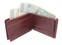 Portfel Skórzany WILD Skóra Licowa Mały Poziomy Bez Zapięcia Ze Skrzydełkiem Na karty MINI 32B 10 x 7,5 x 2  [cm]