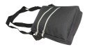 Torba Męska Sportowa Średnia Pionowa Materiał Antoszczyk (PL) CZARNA 24 x 16 x 6,5 [cm]
