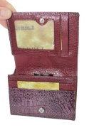 Wygodny Portfel Damski Z Klamrą NICOLE Skóra Naturalna Lakierowana 46008 FIOLETOWY 12 x 9 x 3 [cm]