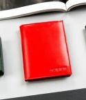 Etui Na Karty Dokumenty Cavaldi Duże Pionowe Skóra Naturalna z Miejscem Na Bilon I Gotówkę RFID N379 CZERWONY 12,5 x 10 x 2 [cm]