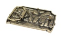Klamra Bezniklowa Do Paska Sprzączka Pełna Blaszka Z Bolczykiem 40 mm Metalowa Solidna KBOL40/111 "ZŁOTY JELEŃ "