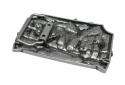 Klamra Bezniklowa Do Paska Sprzączka Pełna Blaszka Z Bolczykiem 40 mm Metalowa Solidna KBOL40/112 "SREBRNY JELEŃ "