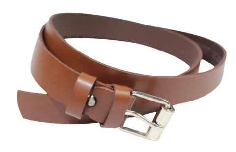 Pasek Damski Skórzany Arucce (PL) Skóra Licowa EXTRA 30 mm BRĄZOWY Klamra z Rolką 