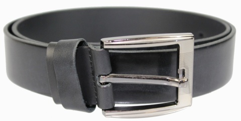 Pasek Skórzany ARUCCE (PL) Skóra Licowa EXTRA 40 mm CZARNY CLASSIC